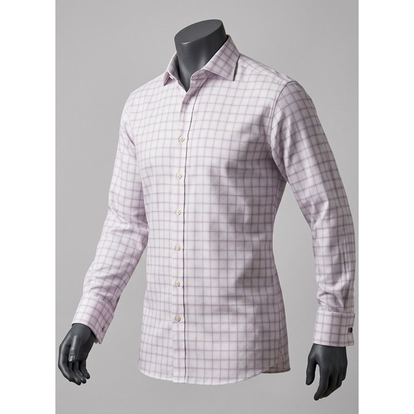 Thomas Pink Other - Thomas Pink Mens Cream Royal Twill Grid Check French Cuff Dress Shirt Sz 15 33.5